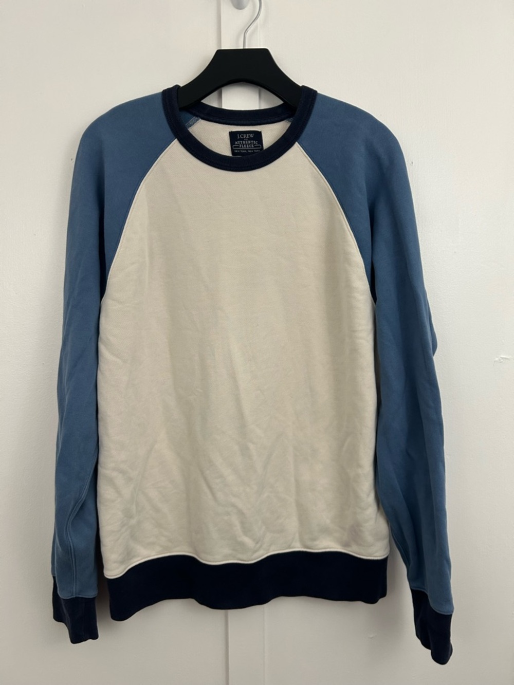 J. Crew Factory Mens crewneck long sleeve shirt size L